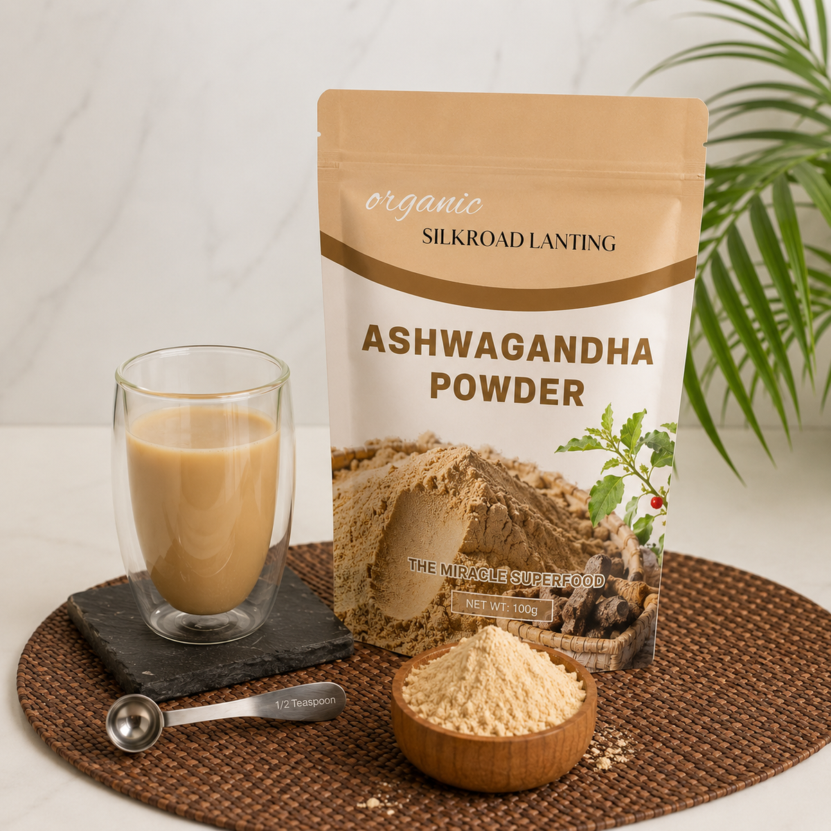 Ashwagandha en poudre Bio (Sommeil & Récupération)