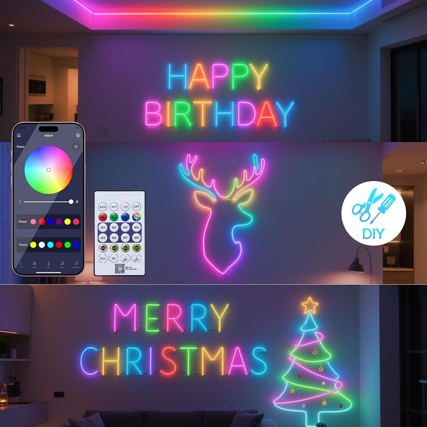 NeoLight - RGB – Bande Lumineuse Néon Intelligente