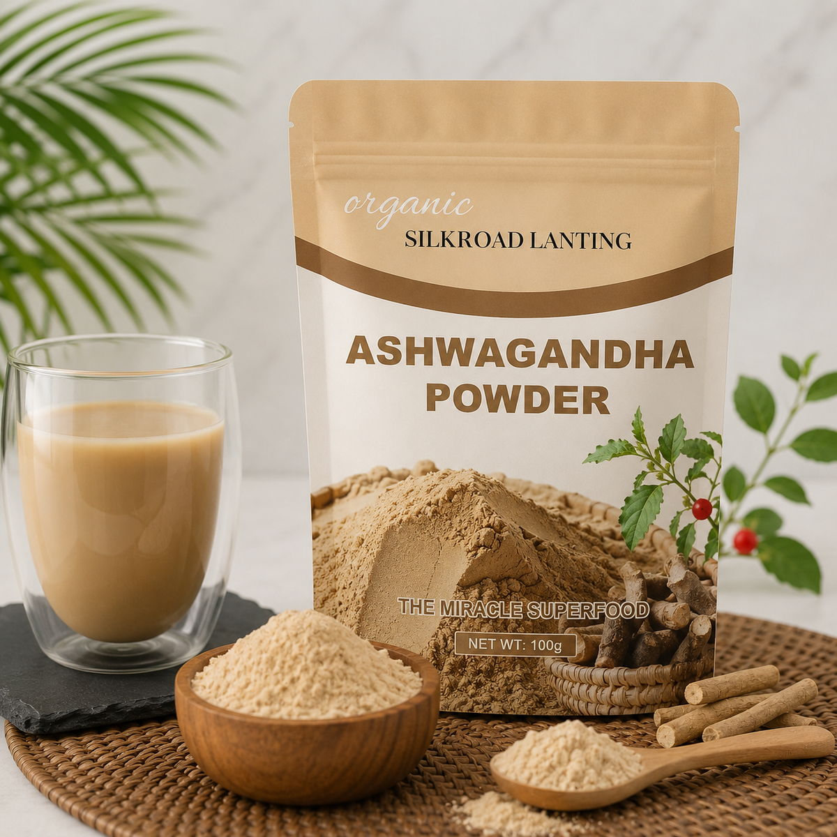 Ashwagandha en poudre Bio (Sommeil & Récupération)