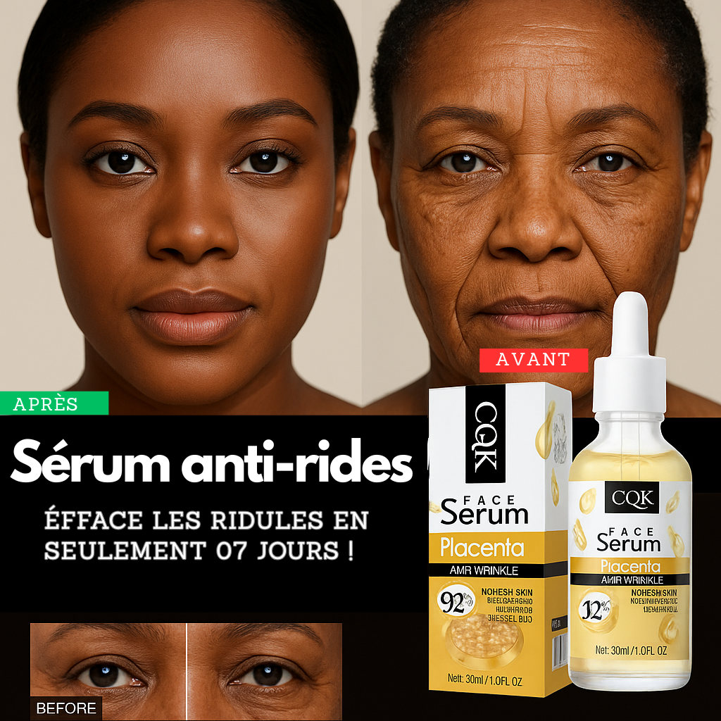 Sérum anti-rides au placenta