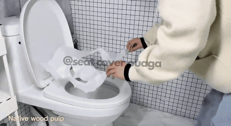 Housse de toilette ultra-hygiénique ( pack de 10 )